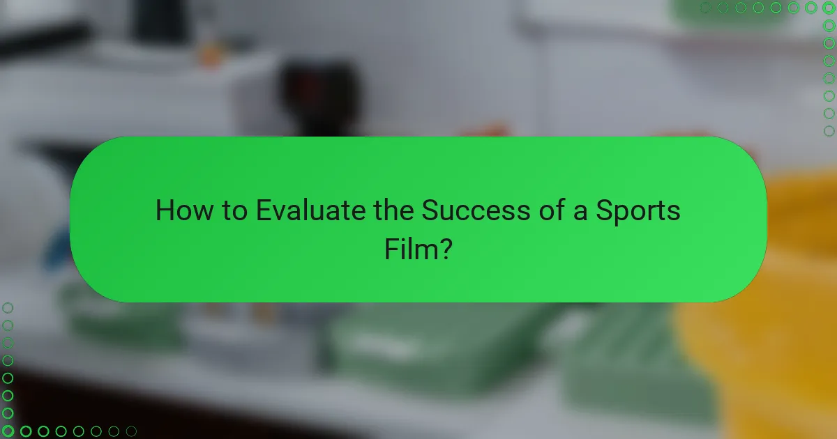 How to Evaluate the Success of a Sports Film?