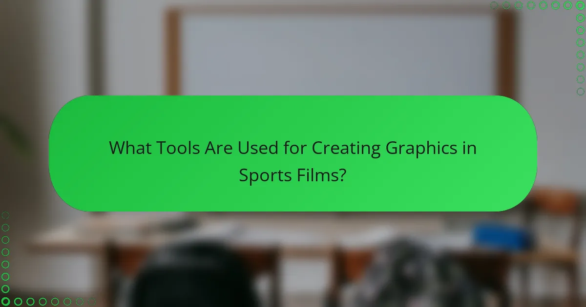 What Tools Are Used for Creating Graphics in Sports Films?